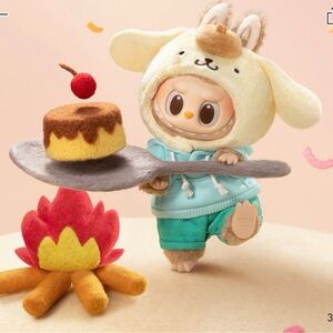 The Monsters x Hello Kitty and friends plush pendant: POMPOMPURIN